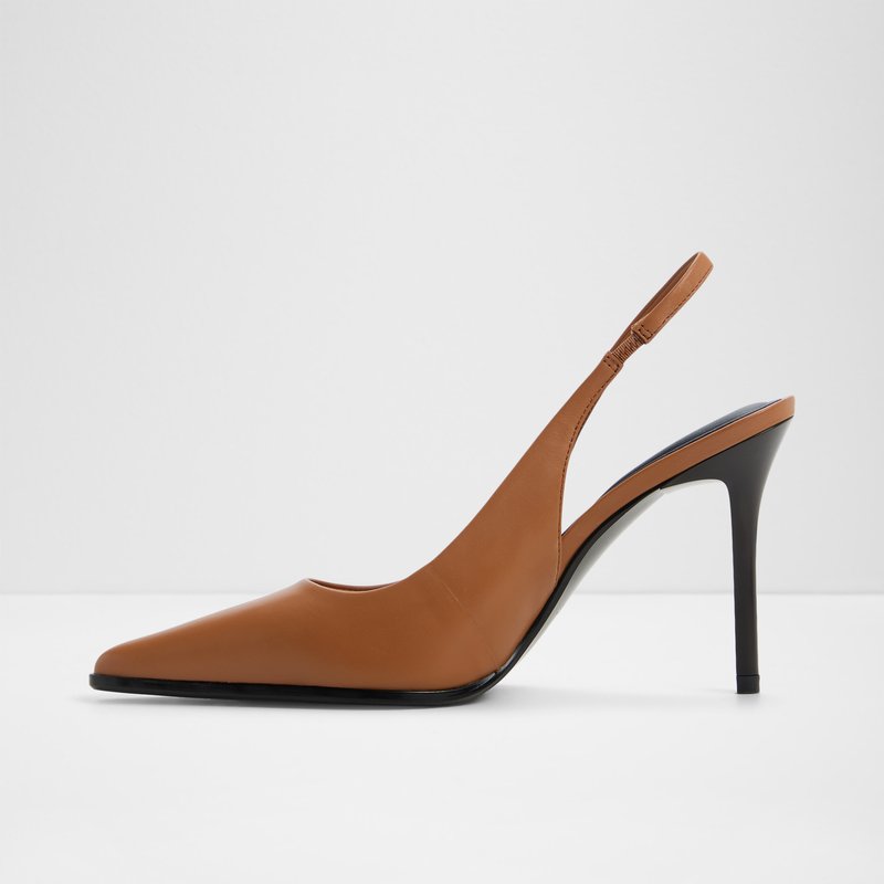 Aldo cipele na visoku petu RE-SAMANTHA LEA SMOOTH - smeđa 5