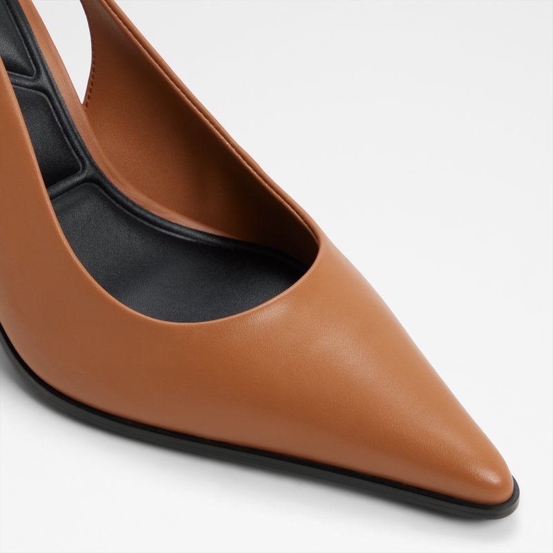 Aldo cipele na visoku petu RE-SAMANTHA LEA SMOOTH - smeđa 4