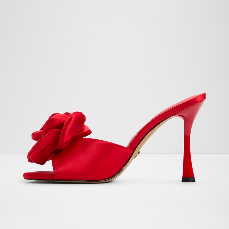 Aldo sandale na visoku petu REDROSE TEX SATIN - crvena 6