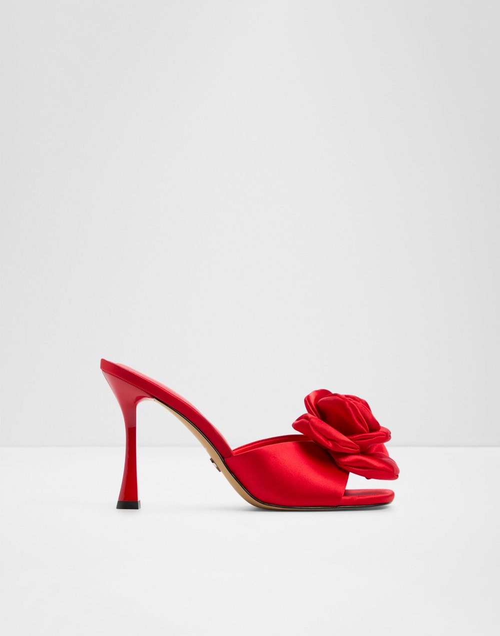 Aldo sandale na visoku petu REDROSE TEX SATIN - crvena