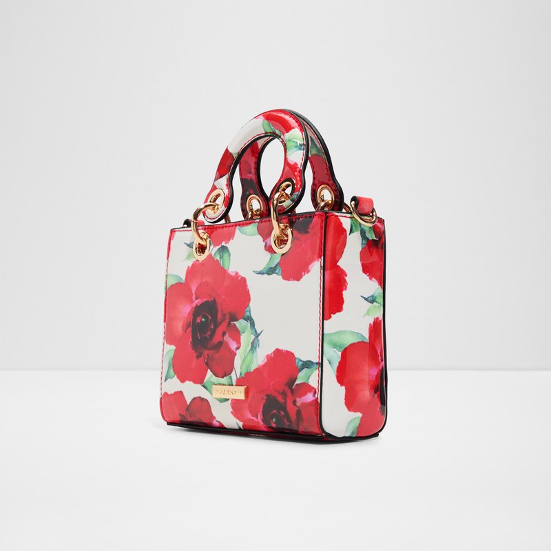 Aldo satchel torbica za nošenje preko ramena ili u ruci REDROSES SYN MIX MAT - multicolor