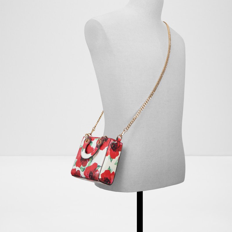 Aldo satchel torbica za nošenje preko ramena ili u ruci REDROSES SYN MIX MAT - multicolor