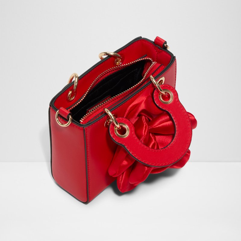 Aldo satchel torbica za nošenje preko ramena ili u ruci REDROSES SYN MIX MAT - crvena