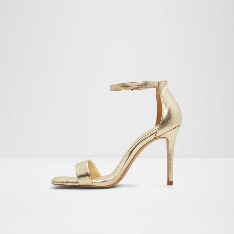 Aldo sandalne na visoku petu RENZA SYN METALLIC - zlatna 2