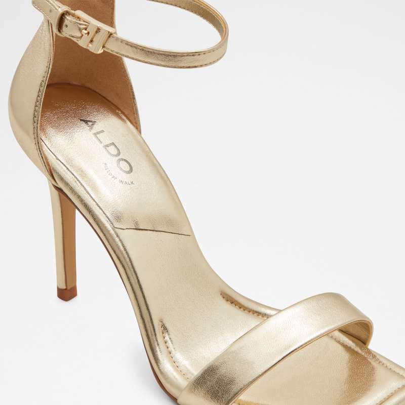Aldo sandalne na visoku petu RENZA SYN METALLIC - zlatna 4