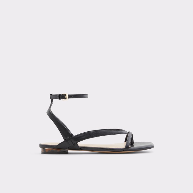 Aldo ravne sandale RHIGONI SYN SMOOTH - crna 1