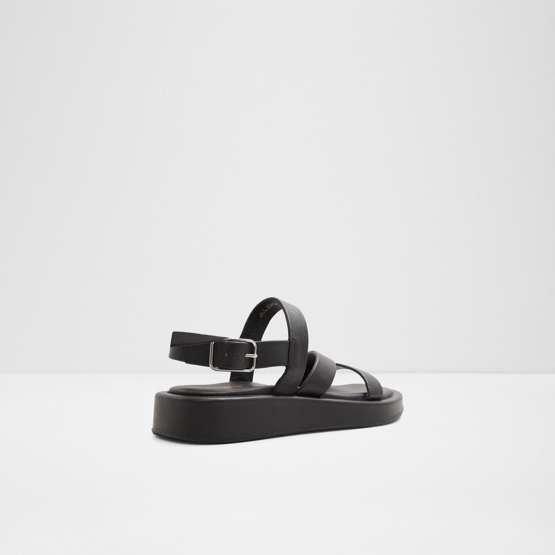 Aldo ravne sandale RIMSKY LEA SMOOTH - crna 2