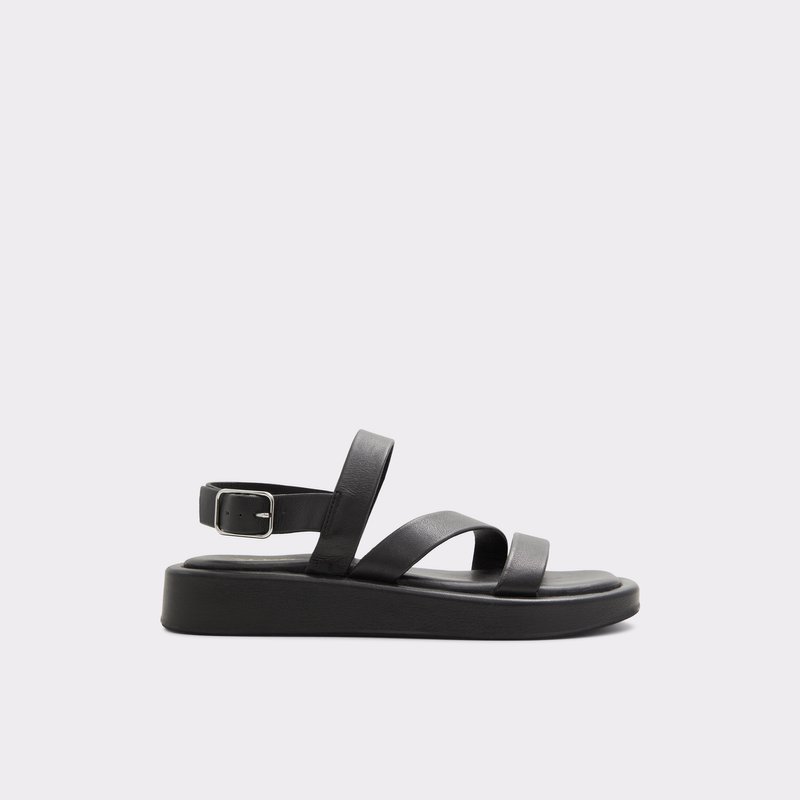Aldo ravne sandale RIMSKY LEA SMOOTH - crna 1