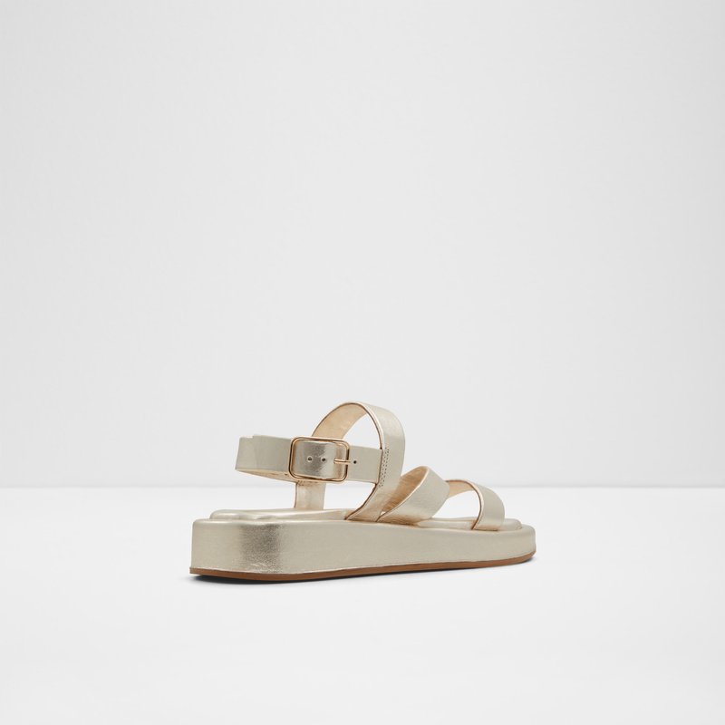 Aldo ravne sandale RIMSKY LEA METALLIC - zlatna 6