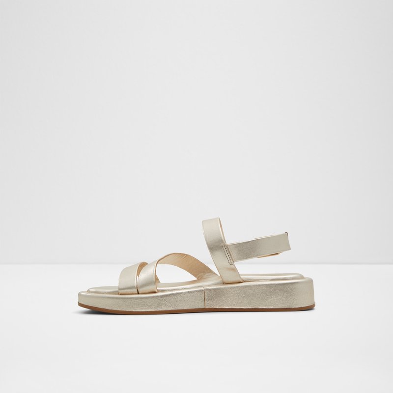 Aldo ravne sandale RIMSKY LEA METALLIC - zlatna 2