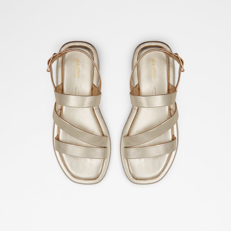 Aldo ravne sandale RIMSKY LEA METALLIC - zlatna 5