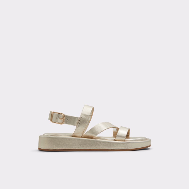 Aldo ravne sandale RIMSKY LEA METALLIC - zlatna 1