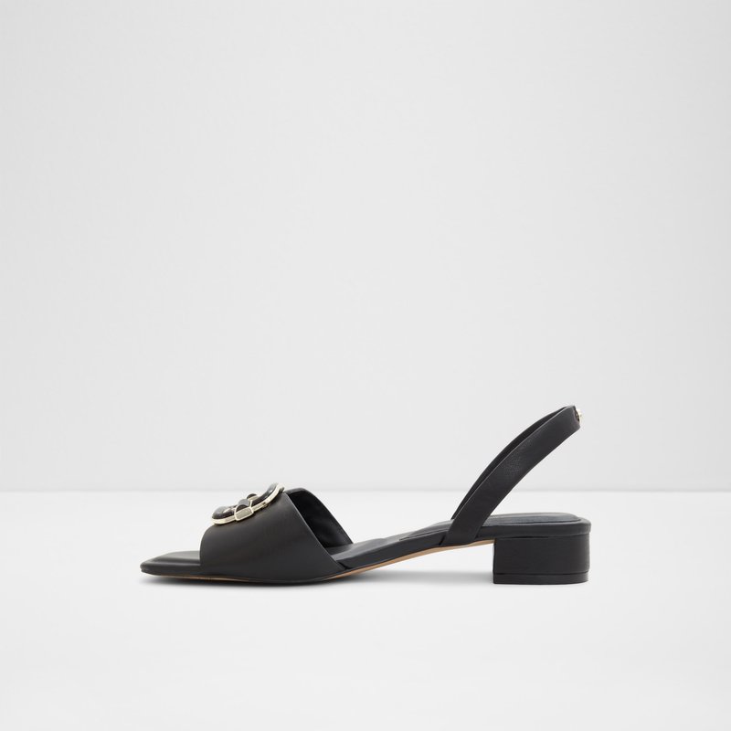 Aldo ravne sandale ROBLANE SYN SMOOTH - crna 2
