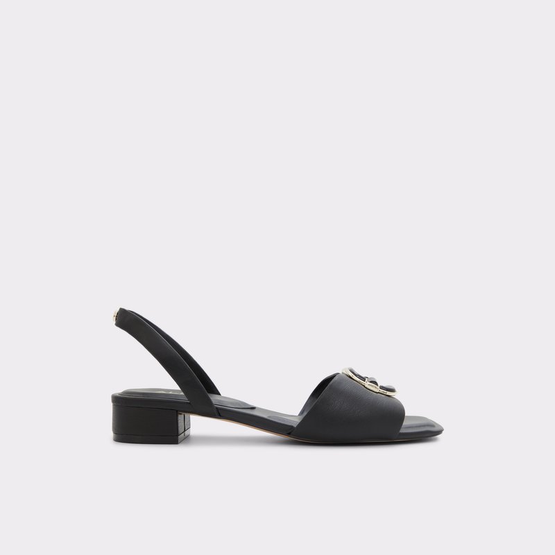 Aldo ravne sandale ROBLANE SYN SMOOTH - crna 1