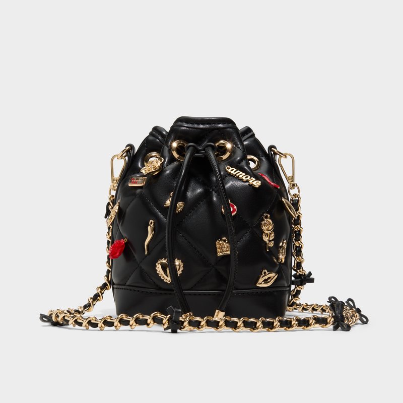 Aldo bucket torbica za nošenje na ramenu ROMALOVE SYN MIX MAT - crna 1