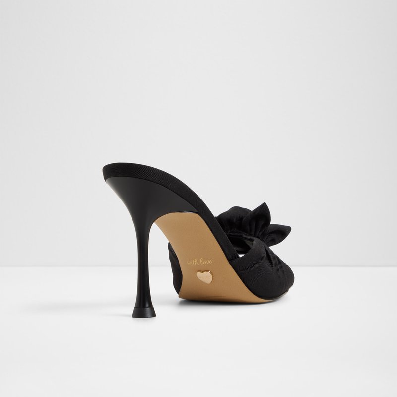 Aldo natikače na petu ROSALINA TEX GROSGRAIN - crna 2