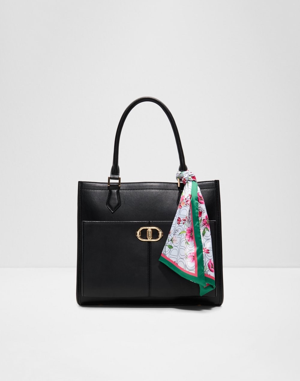 Aldo velika satchel torba RUYA SYN MIX MAT - crna