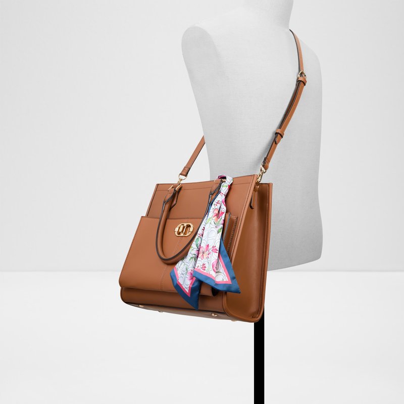 Aldo velika satchel torba RUYA SYN MIX MAT - smeđa 3