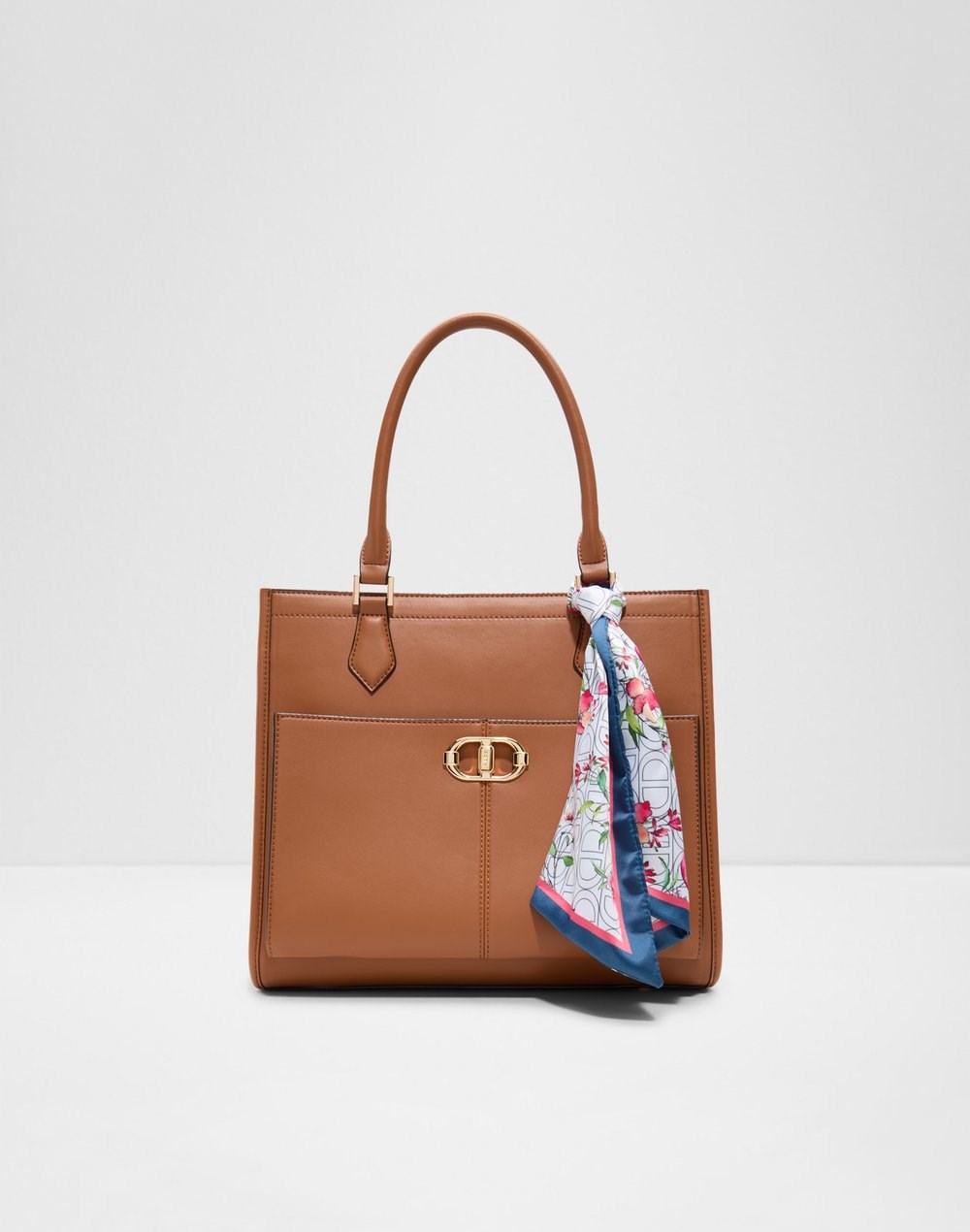 Aldo velika satchel torba RUYA SYN MIX MAT - smeđa
