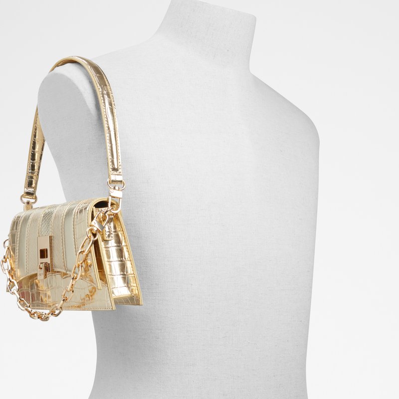 Aldo torbica za nošenje na ramenu RYANNA SYN MIX MAT - zlatna