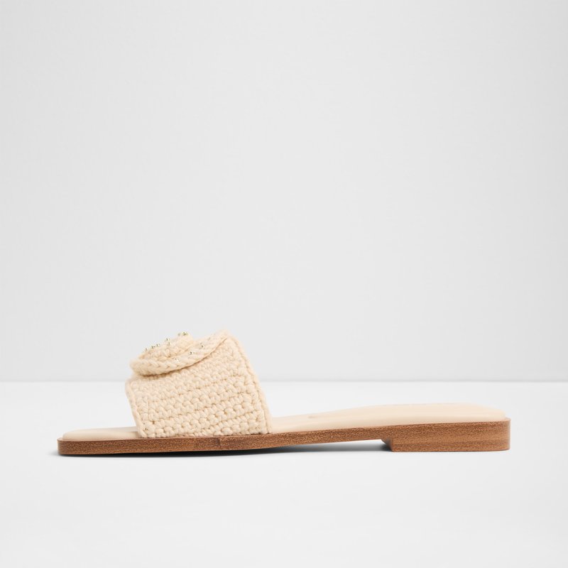 Aldo ravne natikače SABBIA TEX KNIT - bež 2