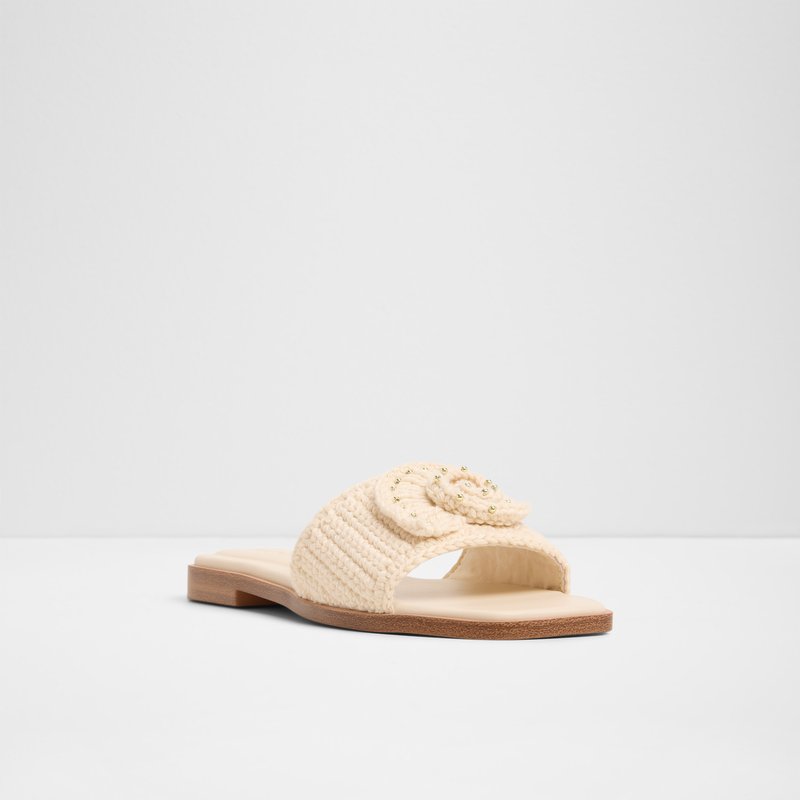 Aldo ravne natikače SABBIA TEX KNIT - bež 3