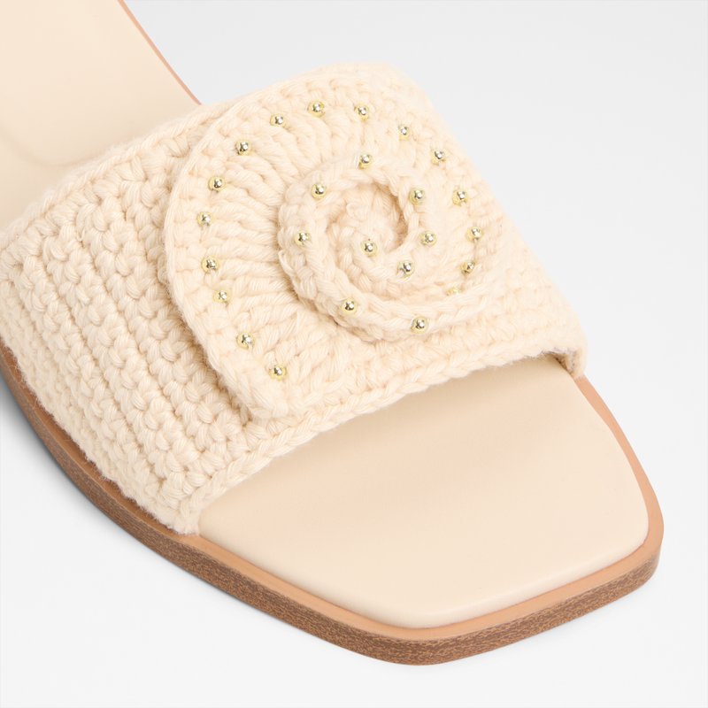 Aldo ravne natikače SABBIA TEX KNIT - bež 4