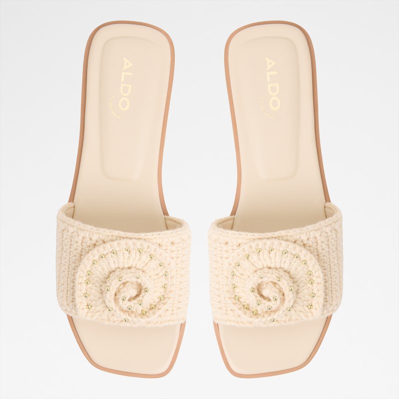 Aldo ravne natikače SABBIA TEX KNIT - bež 5