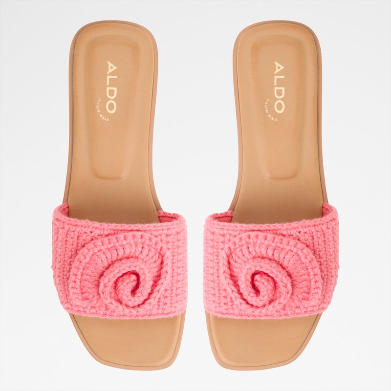 Aldo ravne natikače SABBIA TEX KNIT - ružičasta 5