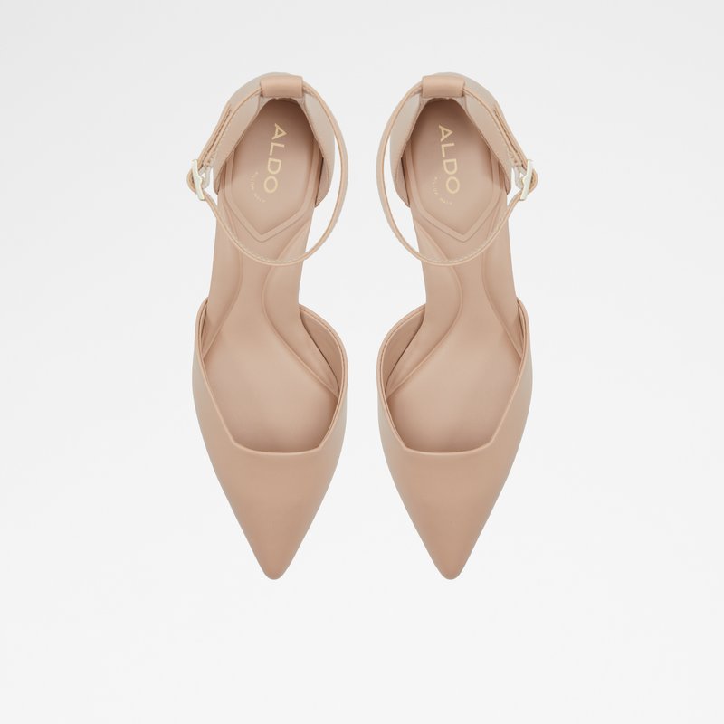 Aldo cipele na srednje visoku petu SABIYA LEA SMOOTH - bež 6