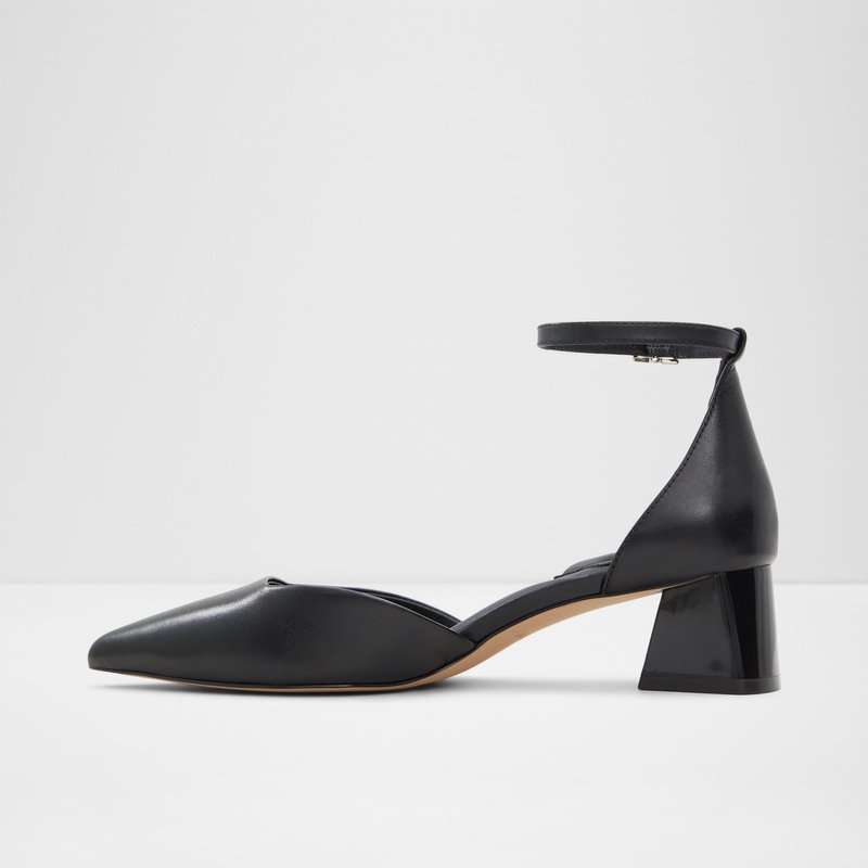 Aldo cipele na srednje visoku petu SABIYA LEA SMOOTH - crna 2