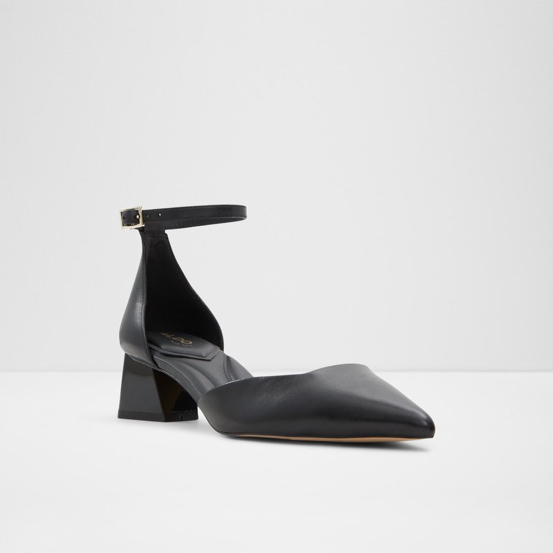 Aldo cipele na srednje visoku petu SABIYA LEA SMOOTH - crna 3