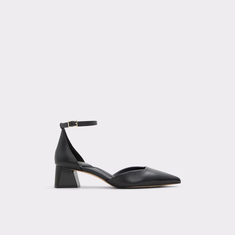 Aldo cipele na srednje visoku petu SABIYA LEA SMOOTH - crna 1