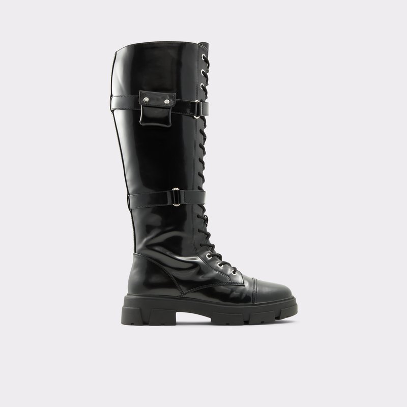 Aldo čizme do koljena SADIYA SYN SMOOTH - crna 1