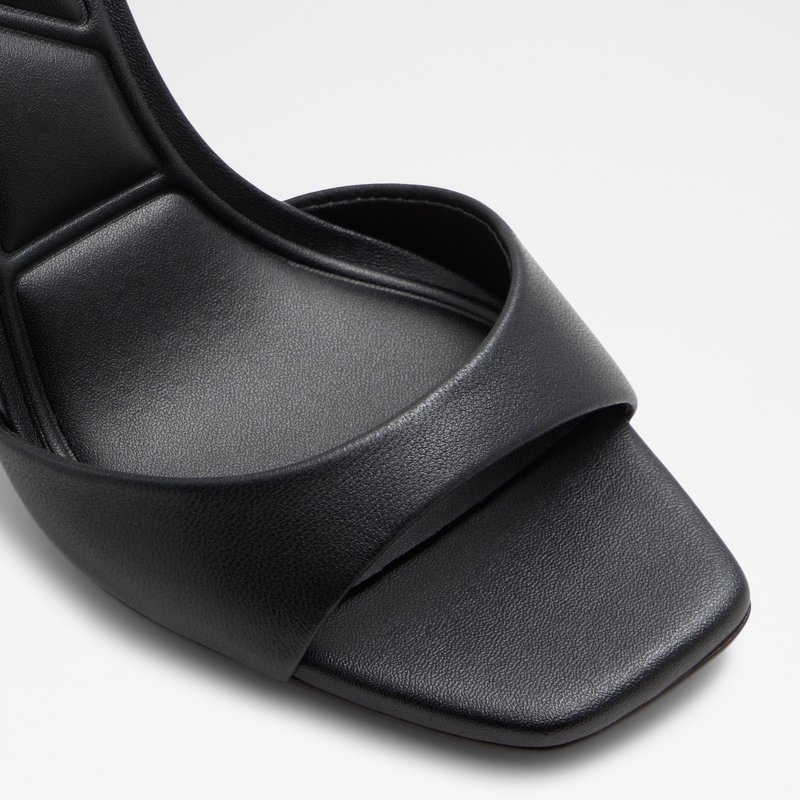 Aldo sandale na visoku petu SAKE LEA SMOOTH - crna 4