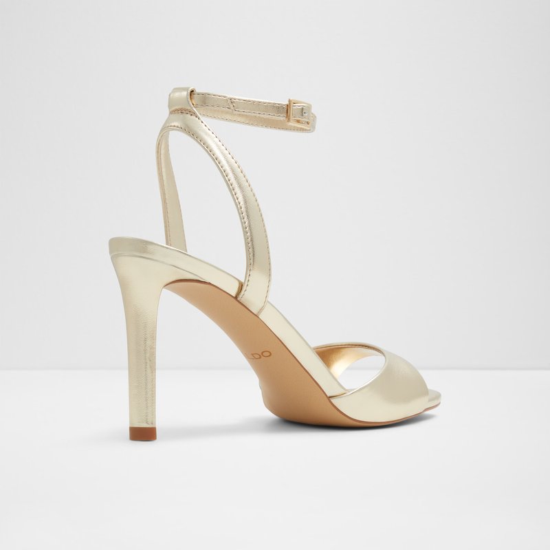 Aldo sandale na visoku petu SAKE SYN METALLIC - zlatna 6