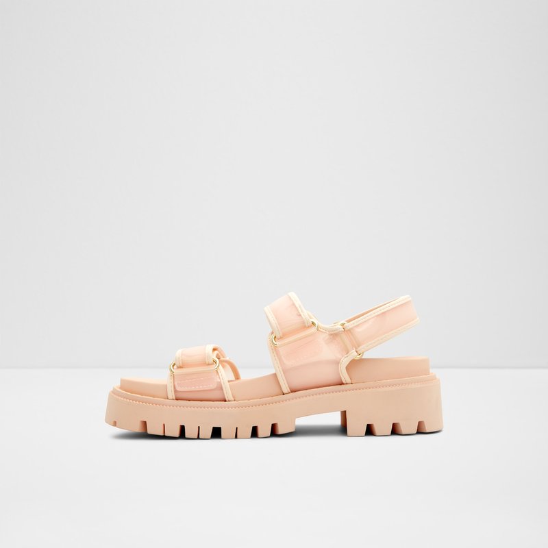 Aldo ravne sandale SANDDY LEA MIX MAT - ružičasta 3