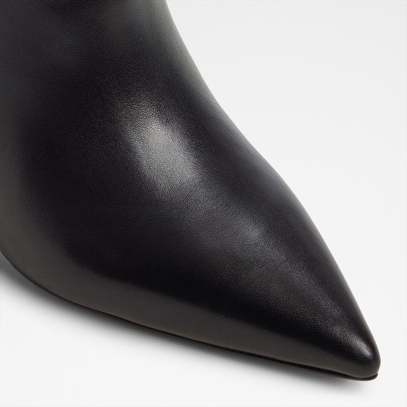 Aldo čizme na petu, visine do koljena SAPHIRIA LEA SMOOTH - crna 4