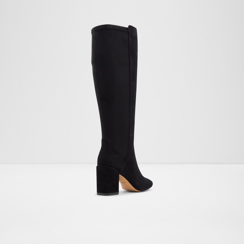 Aldo čizme do koljena SATORI LEA SUEDE - crna 2