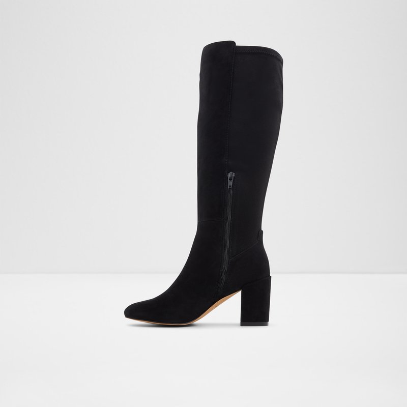 Aldo čizme do koljena SATORI LEA SUEDE - crna 3