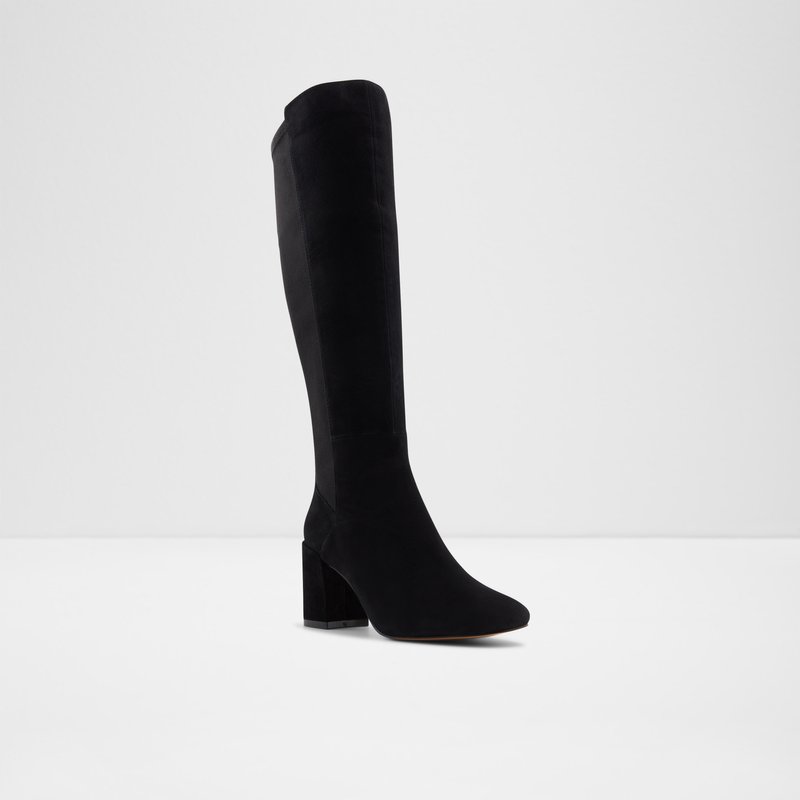 Aldo čizme do koljena SATORI LEA SUEDE - crna 4
