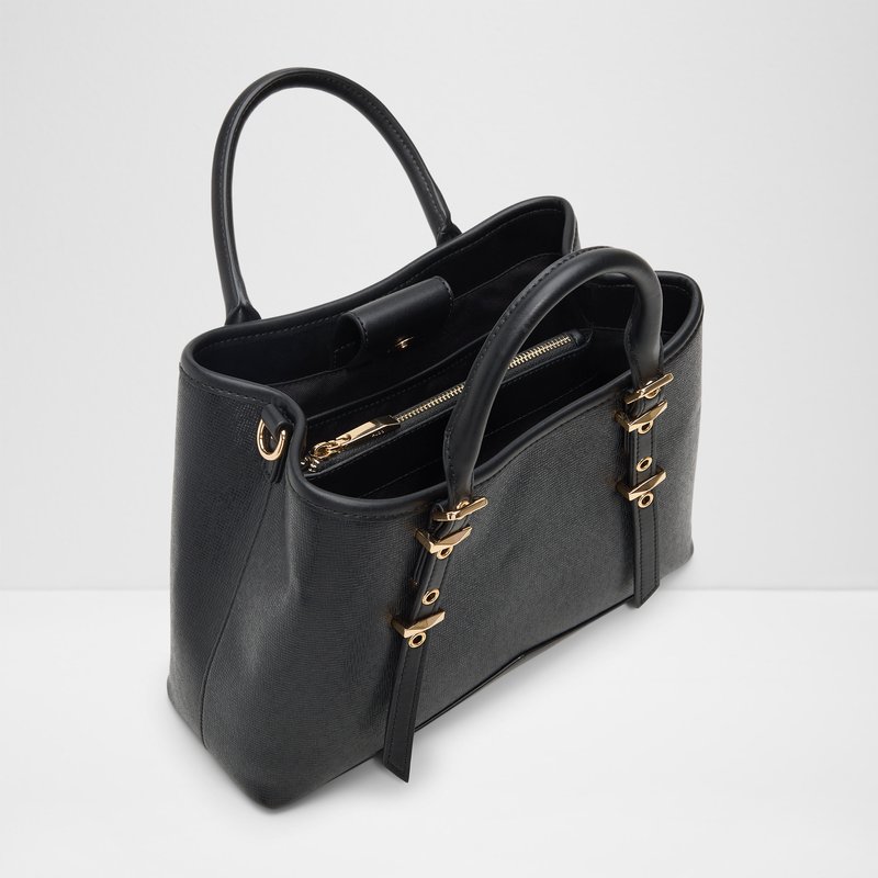 Aldo satchel torba za nošenje u ruci ili na ramenu SCARLETTIA SYN MIX MAT - crna 2