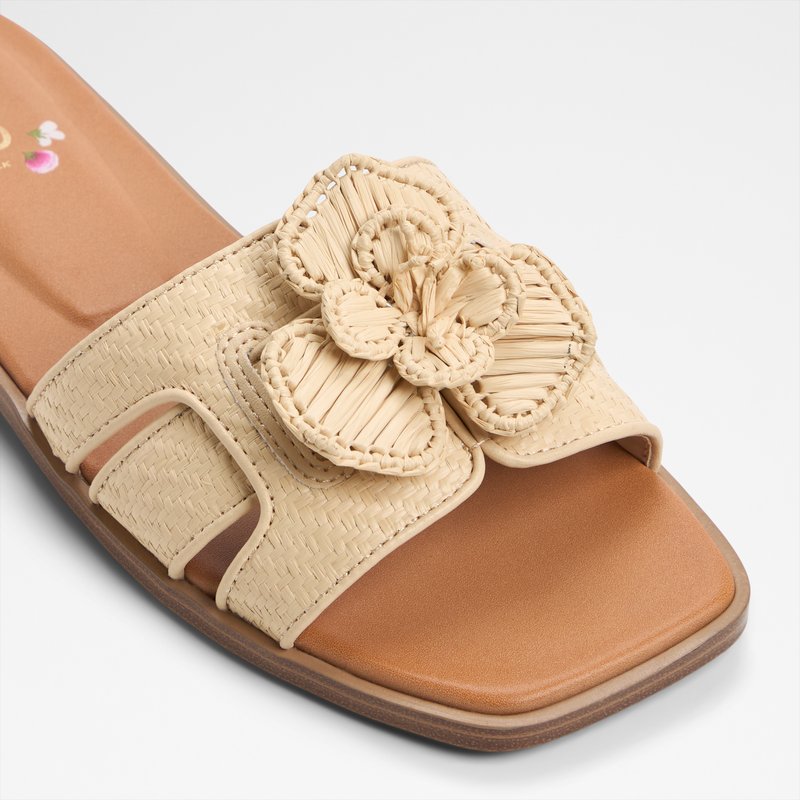 Aldo ravne natikače SEAFLOWER TEX RAFFIA - bež 6