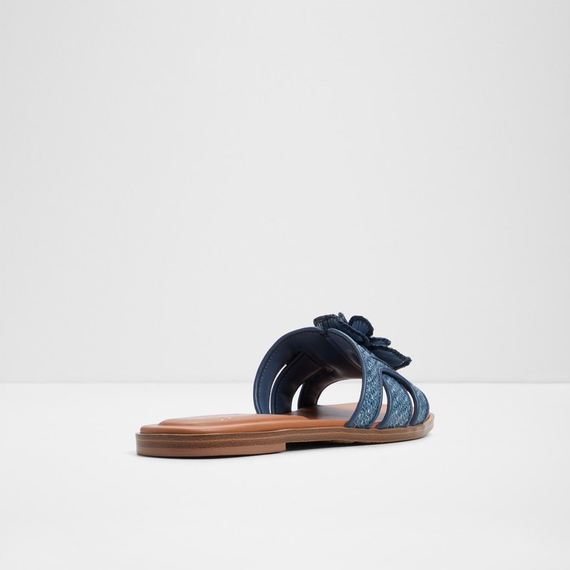 Aldo ravne natikače SEAFLOWER TEX RAFFIA - plava 3