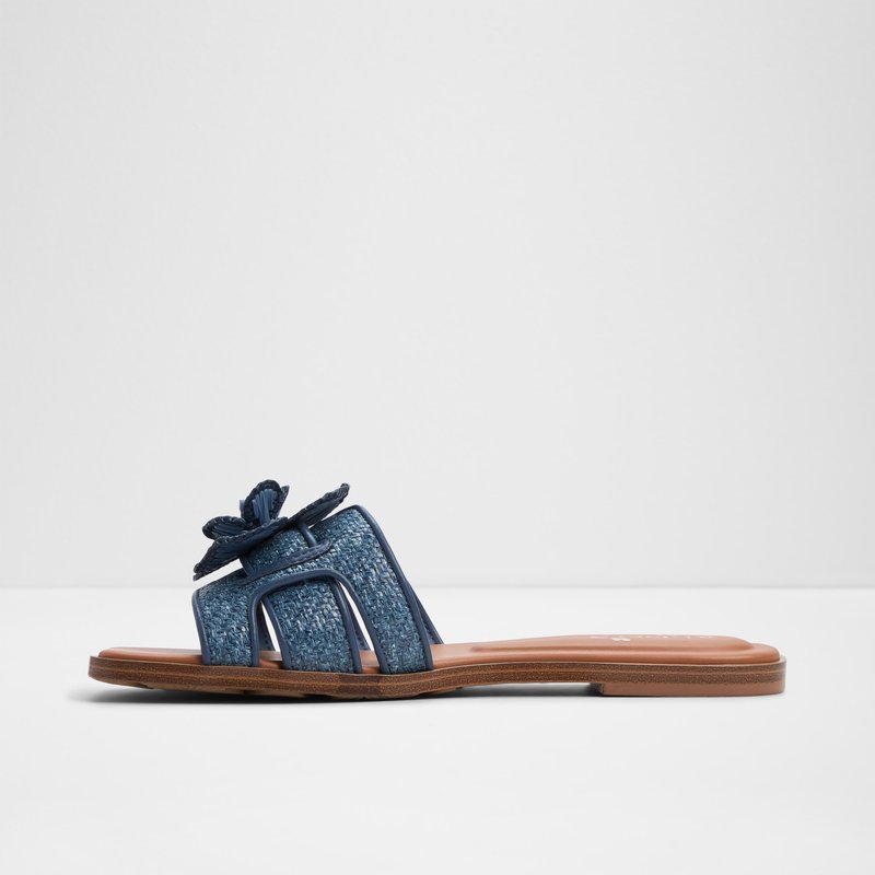 Aldo ravne natikače SEAFLOWER TEX RAFFIA - plava 3
