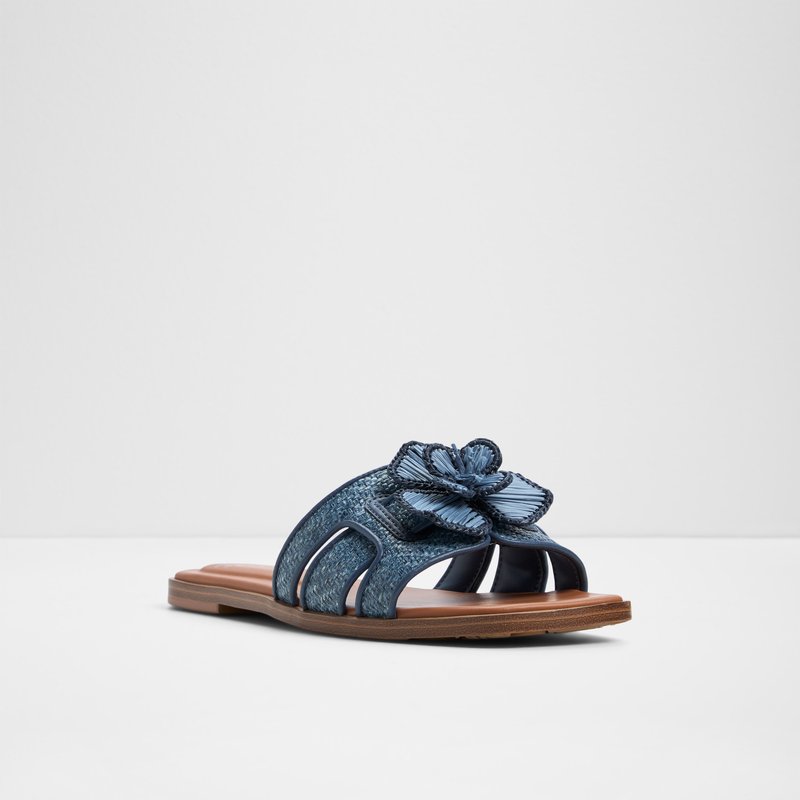 Aldo ravne natikače SEAFLOWER TEX RAFFIA - plava 4