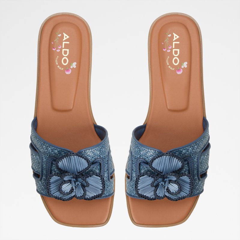 Aldo ravne natikače SEAFLOWER TEX RAFFIA - plava 12
