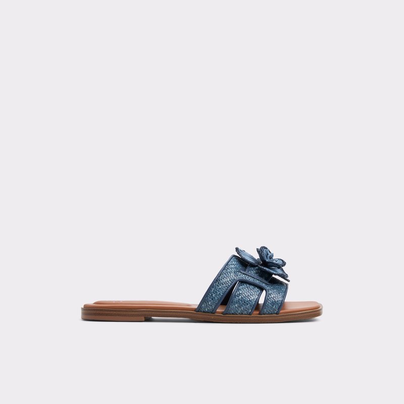 Aldo ravne natikače SEAFLOWER TEX RAFFIA - plava 2