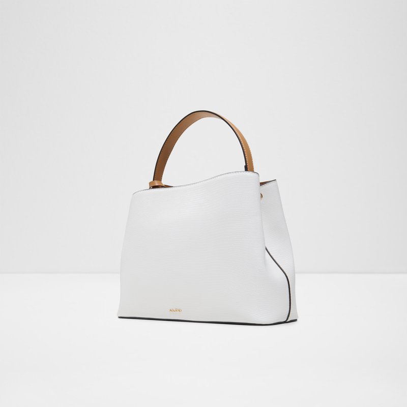 Aldo satchel torbica za nošenje u ruci ili na ramenu SELENIA SYN MIX MAT - bijela 4