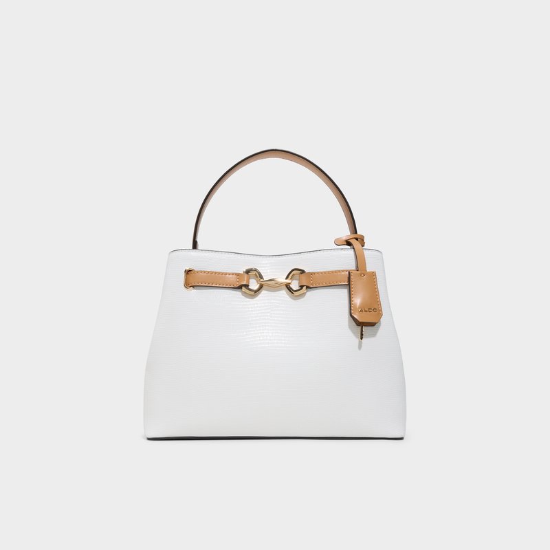 Aldo satchel torbica za nošenje u ruci ili na ramenu SELENIA SYN MIX MAT - bijela 1
